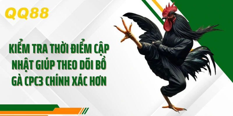 Kiểm tra thời điểm cập nhật giúp theo dõi bồ gà CPC3 chính xác hơn